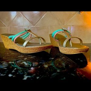 Fancy espadrilles by shoemakers size 8